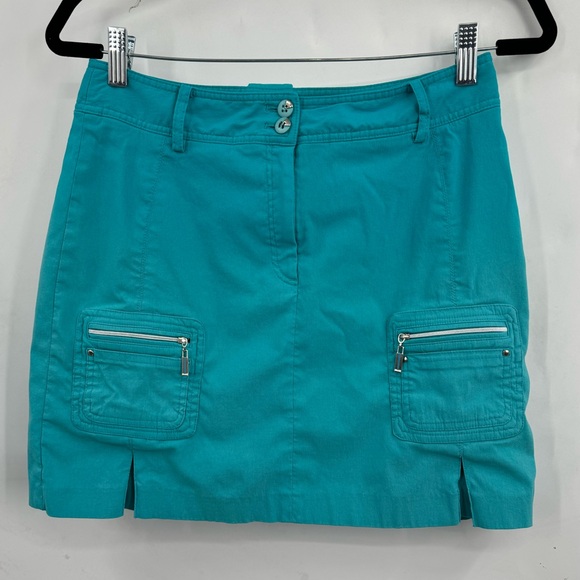 Jamie Sadock Golf Skort Turquoise Blue Skort Size 6 Jamie Sadock 17” Golf Skirt - Picture 1 of 7